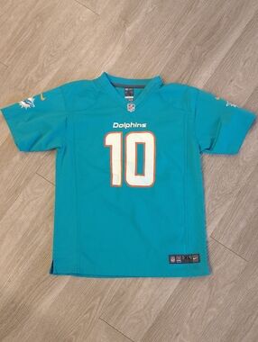 Nike Dolphins #10 Teal Kids Football Jersey